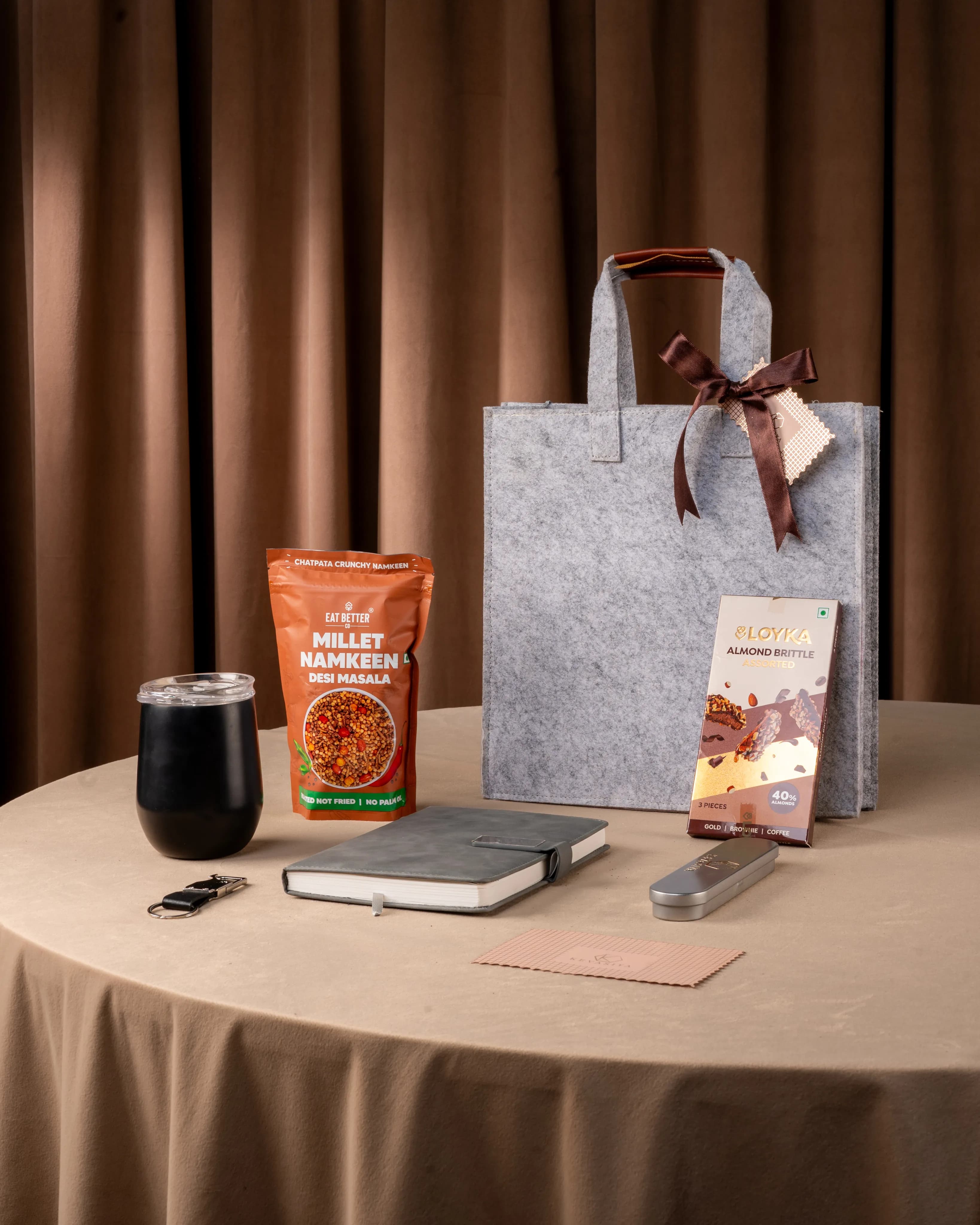Client appreciation gift set with premium items