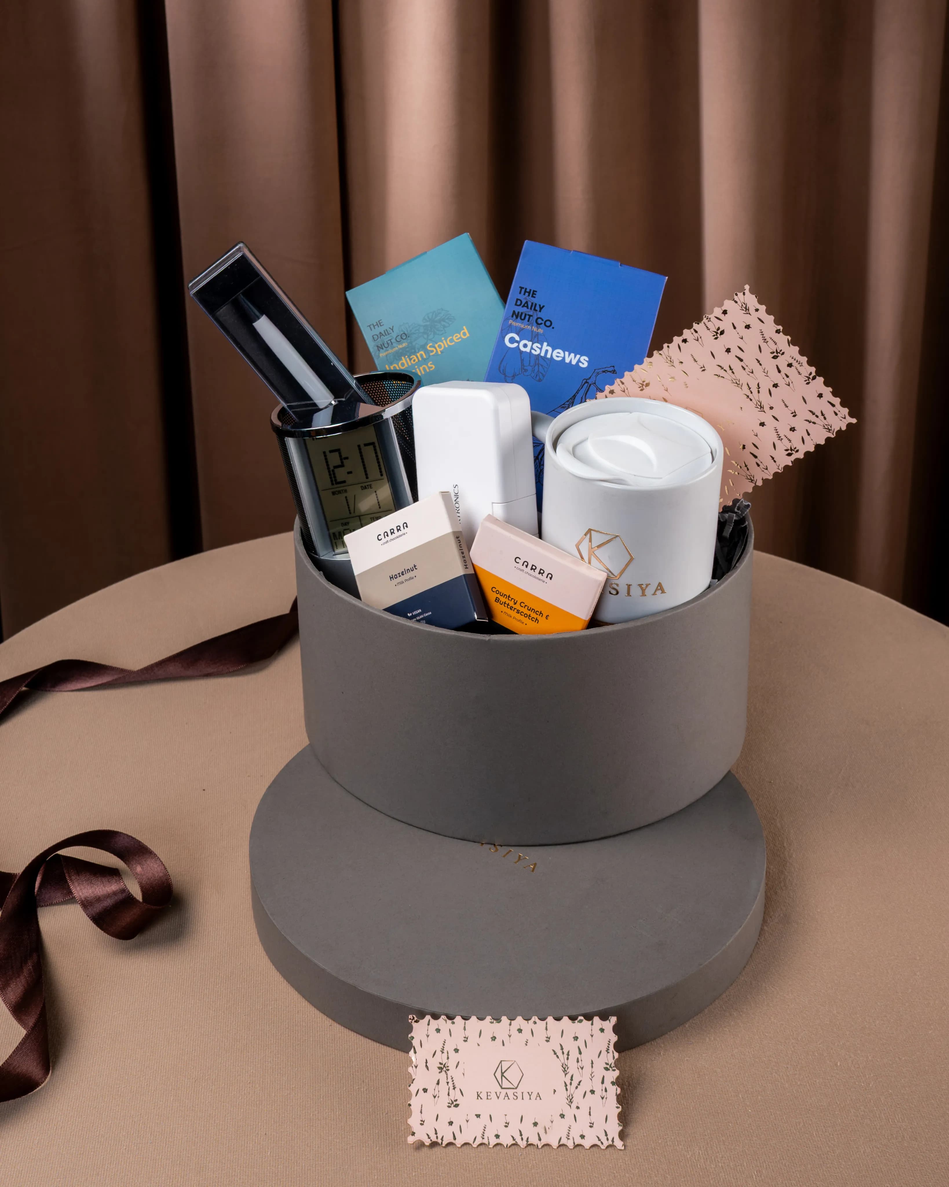 Client gift basket with premium products